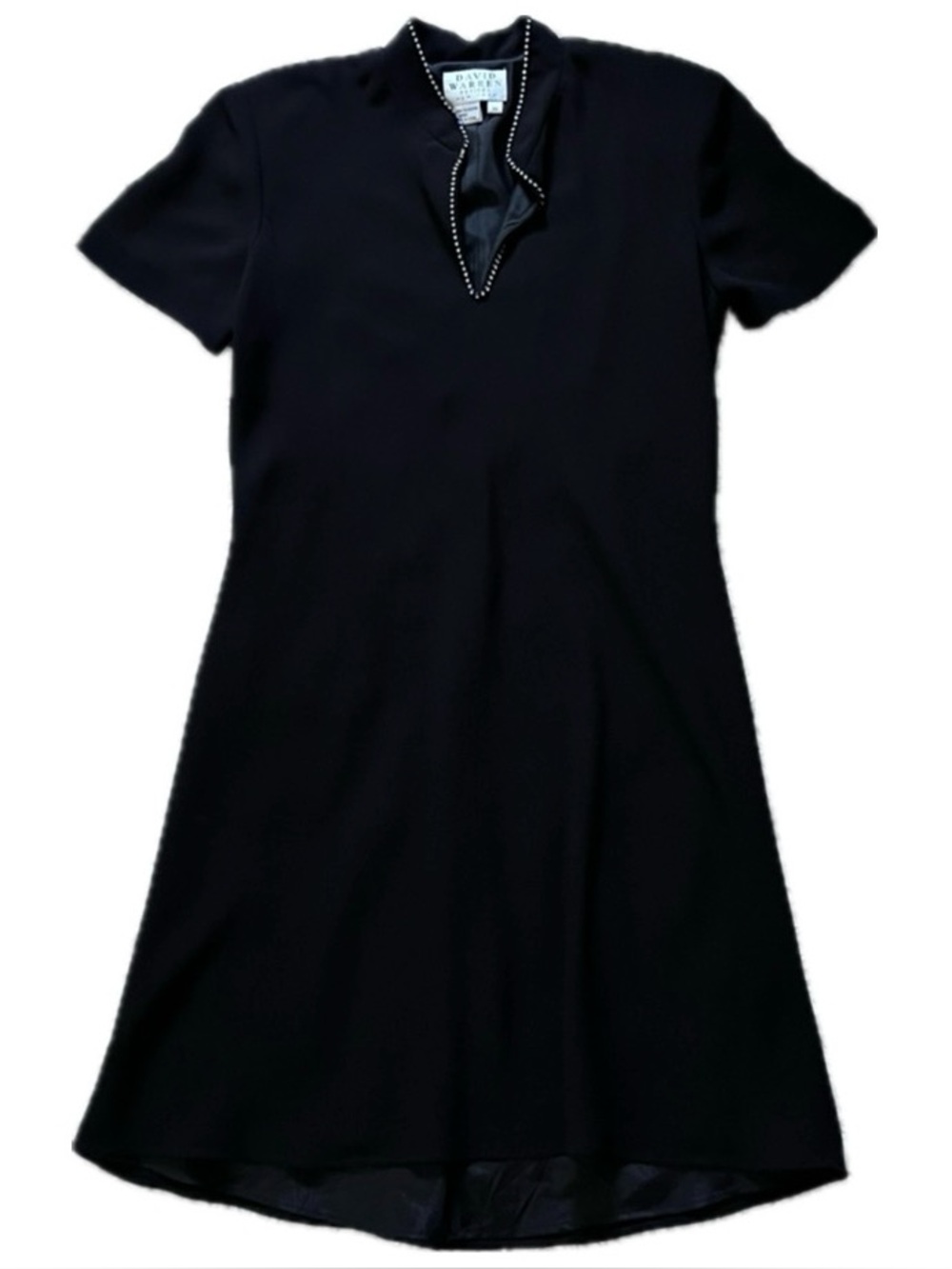 David Warren Petite Black Dress
